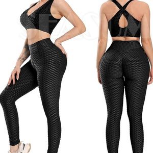 Tik Tok Women High Waisted Workout Yoga Pant Butt Lifting Scrunch Booty Leggings